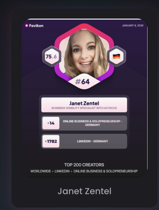 Favikon Top 200 Creators: Janet Zentel
