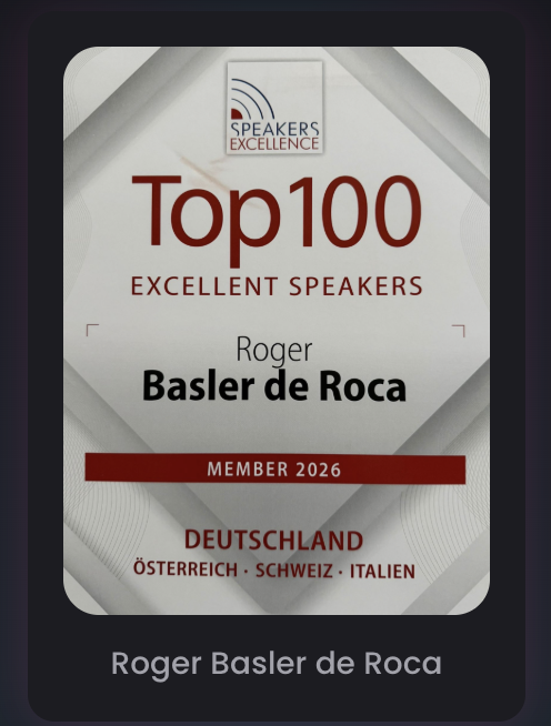 Top 100 Excellent Speakers: Roger Basler de Roca